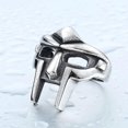 thumbnail image 5 of CHAO Doom Mask Estilo Gladiador Anillo Metal Plata Inoxidable Tamaño 11, 5 of 5