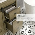 thumbnail image 5 of DreamCurship Bathroom Vanity with Sink Combo, White Bathroom Storage Cabinet with Drawers, Farmhouse Bathroom Vanity Cabinet with Sliding Barn Doors, Wash Gray, 5 of 7