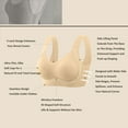 thumbnail image 4 of Lmueinov Plus Size Bras for Women Full Coverage No Underwire Push Up Padded Bralettes with Side Support, Seamless T-shirt Bra for Everyday Comfort, 4 of 8