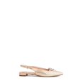 thumbnail image 2 of Cecelia New York Jacqueline Womens Flats Slingback Pointed Toe Sling Back Shoes (GOLD SNAKE, 6), 2 of 3