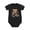 Black, variant on Puma In Retro Sunglasses Motorcycle Baby Bodysuit, 100% Cotton Short Sleeve Snap Romper, 0-12 Months