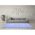thumbnail image 3 of Ahgly Company Indoor Round Abstract Blue Contemporary Area Rugs, 8' Round, 3 of 4