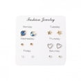 thumbnail image 3 of 7 Pairs Of Simple Travel Set Earrings Temperament Fashion Earrings, 3 of 8
