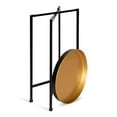 thumbnail image 4 of Kate and Laurel Celia Table d'Appoint Ronde en Métal Pliable 14x14x25,75 Noir/or, 4 of 5