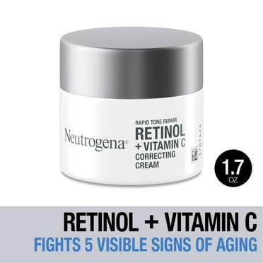 Neutrogena Rapid Tone Repair Retinol   Vitamin C Face Cream, 1.7 oz
