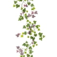 thumbnail image 2 of 1pcs Artificial Purple Sweet Potato Vine Hanging Leaf for Home Garden Party Indoor Outdoor Decor, 2 of 9
