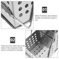 thumbnail image 3 of 1 Set Stainless Steel Chopsticks Barrel Chopsticks Stand Wall-mounted Chopstick Cage, 3 of 9