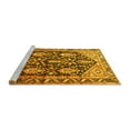 thumbnail image 2 of Ahgly Company Machine Washable Indoor Round Persian Yellow Traditional Area Rugs, 5' Round, 2 of 4
