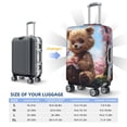 thumbnail image 5 of Goofa Romantic Floral Bear Pattern Luggage Covers For Suitcase,Suitcase Cover Protector Fit 18-32 Inch Luggage-X-Large, 5 of 9