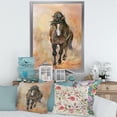 thumbnail image 3 of Designart 'Abstract Portrait Of Beautiful Chestnut Horse I' Farmhouse Framed Art Print, 3 of 4