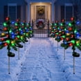 thumbnail image 5 of Yeciiwht Solar Christmas Tree Stake Light – Small Tree Ground Lamp for Outdoor Yard, Walkway & Holiday Garden Decor, 5 of 6