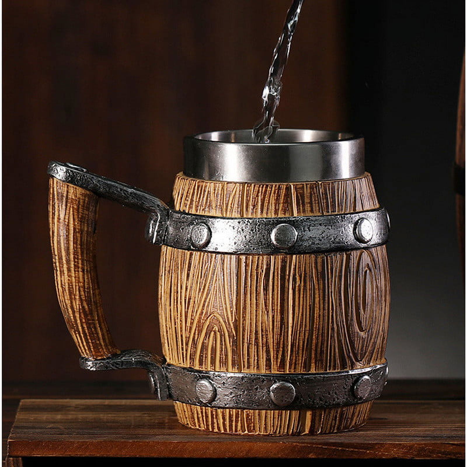 Handmade wooden Beer Mug copper Cup Carved Natural Beer Stein Old-Fashioned  Barrel Brown Vintage Bar accessories – Wood Carving stark Beer Mug Great  Retro Design Beer Tankard for Men 16oz – 5MoonSun5