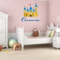 thumbnail image 2 of Girly Wall Decals for Girls Bedroom - Fairytale Castle on white Background Princess DIY & Creativity Boy Girl Bedroom Wall Sticker - Size: 10 In x 10 In, 2 of 5