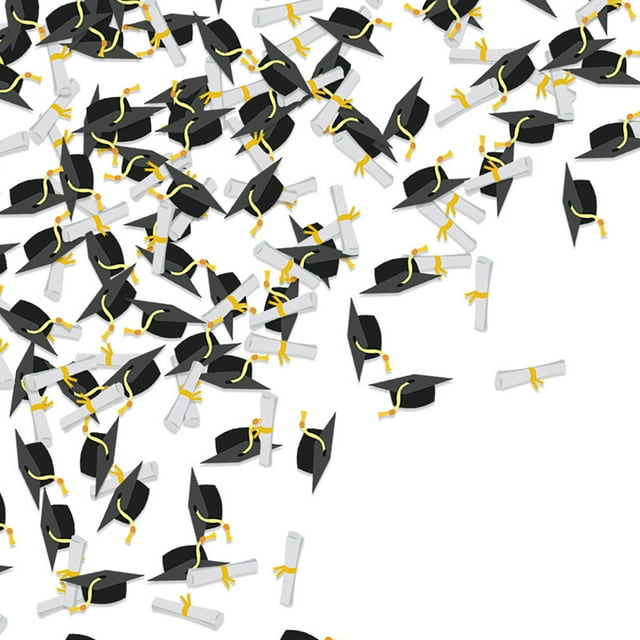 YWIYIUD 100PCS Graduation Confetti Congrat Graduate Table Decorations Congrats Graduation Confetti Decor Birthday Party Supplies Graduation Theme Party Table Decor