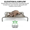 thumbnail image 3 of FurHaven Pet Products Elevated Cot Pet Bed - Graphite Gray, Small, 3 of 13