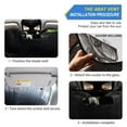 thumbnail image 2 of WOBOGO Adorable French Bulldog Faces Pattern Car Windshield Sunshades Autopilot Lightweight Accordion Sun Visor 55×27.6in, 2 of 8