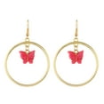 thumbnail image 2 of Xihbxyly Liquidación de verano Pendientes colgantes redondos de acrílico para mujer, 2 of 2