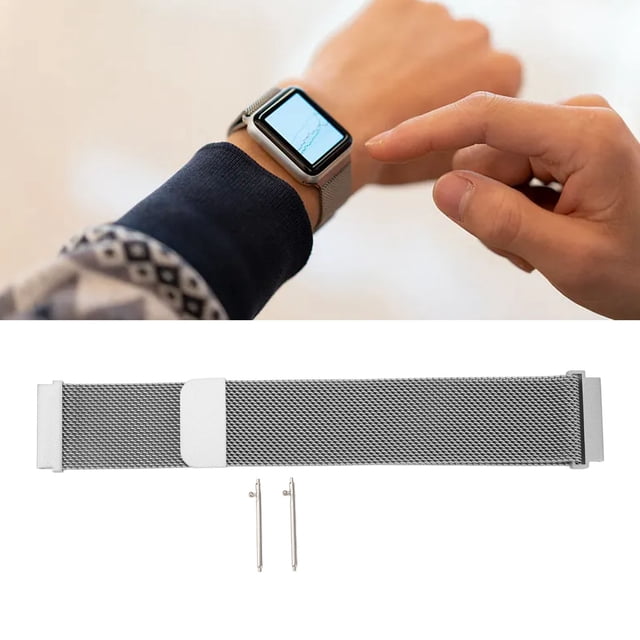 22mm Stainless Steel Absorption Metal Mesh Watch Band Quick Release Strap For GT, Honor