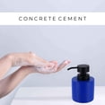 thumbnail image 3 of Concrete Cement Hand Soap Dispenser with Black Pump, 10 Oz Refillable Design, Blue, 3 of 6