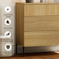 thumbnail image 6 of 63" Modern Reeded Dresser TV Stand with Drawers, Entertainment Center with Charging Station, Wooden TV Console with Storage for Living Room, 6 of 8