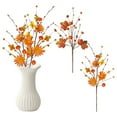 thumbnail image 4 of Oimcto Halloween Pumpkin Artificial Tree Branch 43Cm,Artificial Pumpkin Berry Branches Simulation Plant Picks Stems with Berry for Kitchen Table Centerpiece Autumn Christmas Decoration, 4 of 9
