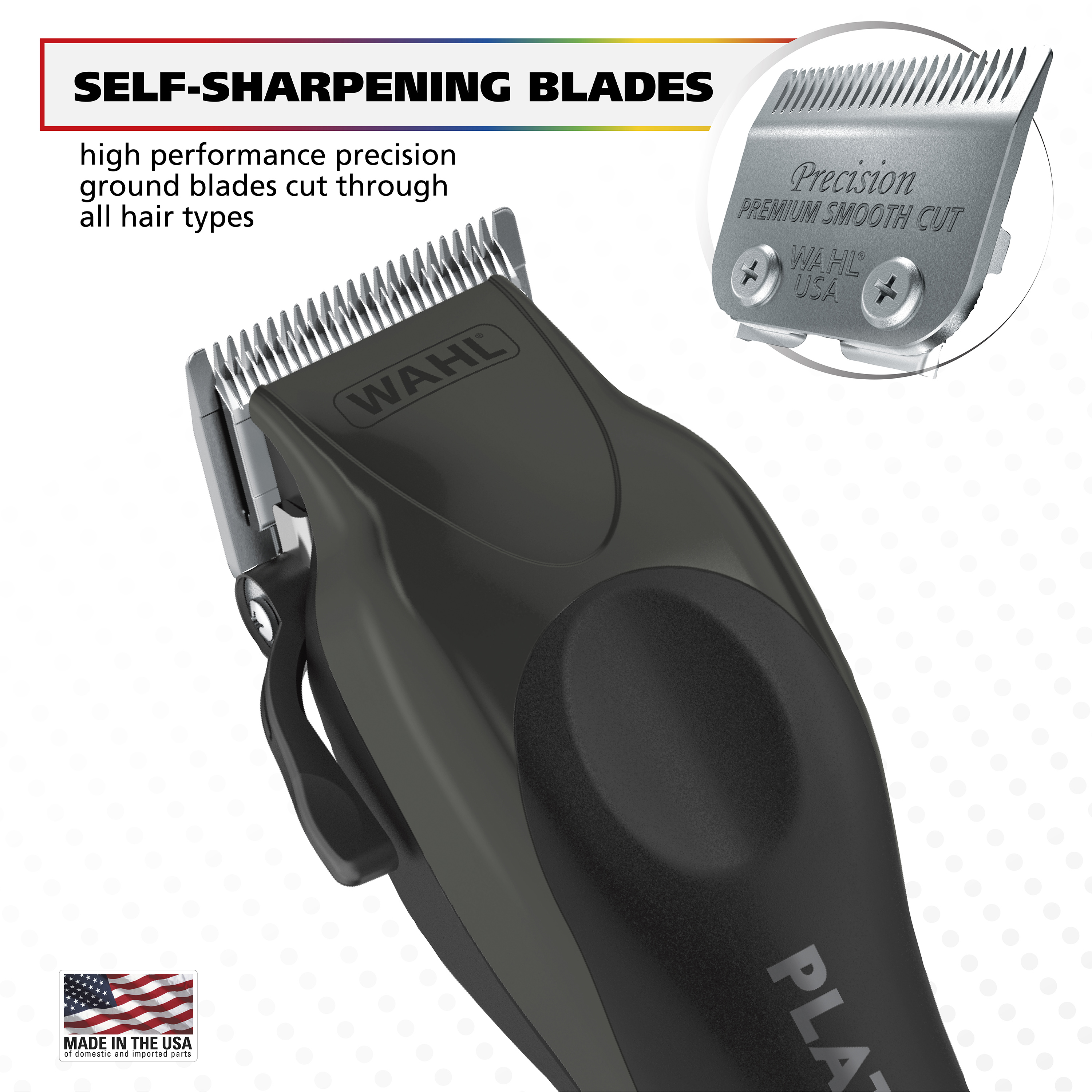 Wahl Pro Series Platinum Combo Kit for Men or Women, Premium Hair Clipper Black/ Corded 79804-100