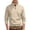 Khaki, variant on Quarter Zip Pullover Men 2026 Fall Winter Long Sleeve Jacquard Stand Collar Plain Sweatshirts Mens Pullover Top