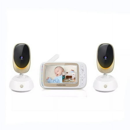 Motorola 5" HD WiFi Video Baby & Home Monitor w/ Mood Light, 2 Cameras Set