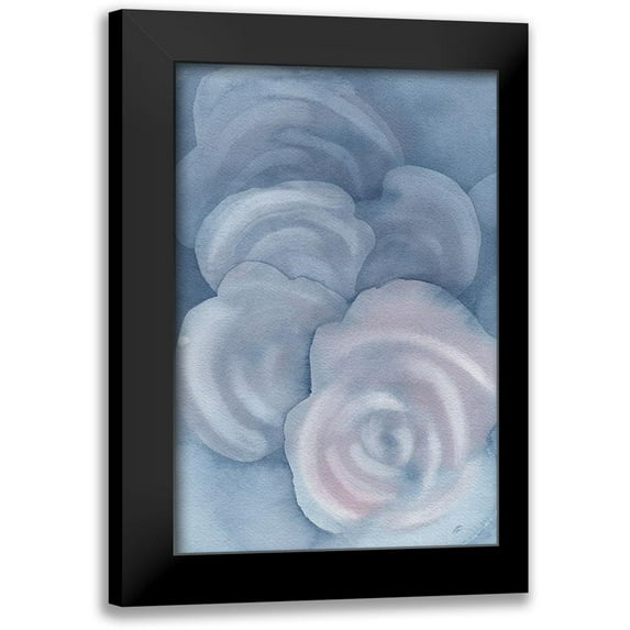 Lee, Judson 11x14 Black Modern Framed Museum Art Print Titled - Layered Flowers I