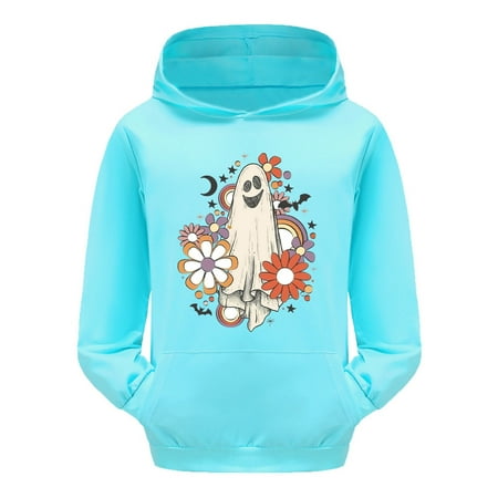 

KTMKH Kids Baby Girl Hoodie Child Toddler Boys Girls Halloween Long Sleeve Letter Prints Warm Hoodie Pullover Tops Sweat for 2-3 Years