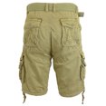 thumbnail image 3 of Mens Cargo Shorts Belted Cotton Twill Flat Front Washed Utility Pockets, 3 of 4