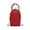 Red, variant on PU Leather All-Match Shoulder Bag Kisslock Elegant Satchel Bag Metal Buckle Shoulder Bag Female Travel Work Shopping Bag