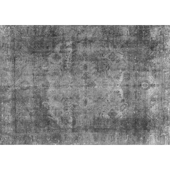 Ahgly Company Indoor Rectangle Persian Gray Traditional Area Rugs, 5' x 7'