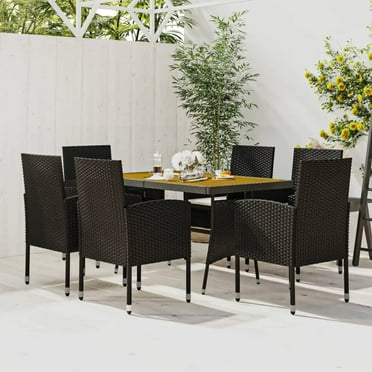 vidaXL Patio Sofa Sectional Sofa Couch Loveseat with Cushions Poly Rattan