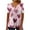 Multicolor1, variant on Lmnyox Women's Short Sleeve Shirt Heart Graphic V Neck Button Tunic Tops Valentine's Day Casual T Shirt Clothes