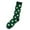 A03- Green, variant on Lucky Clover Striped Thigh High Socks for St. Patrick's Day - Irish Shamrock Design Knee High Socks, Women's Festive Costume Accessories, Holiday Outfits