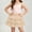Beige, variant on Girls Tiered Skirts, Casual Princess Elastic Waist Summer Tutu Skirts Beige Size 7-8 T