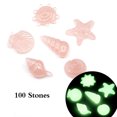 thumbnail image 1 of Mistaha 100pcs/Bag DIY Home Decor Luminous Pebbles Sea Conch Shell Starfish Glow in Dark Colorful, 1 of 8