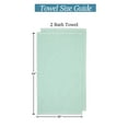 thumbnail image 6 of WelHome Premium Performance 2 Piece Towel Set, 100% Cotton, 600 GSM, 2 Bath Towels 30" x 54", Popcorn Texture, Aqua, Hotel & Spa Thick Towels for Bathroom, Soft & Absorbent, 6 of 8