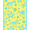 Yellow, Pattern 9, variant on ODIKA 4'x6' Machine Washable Non-Slip Area Rug, Safari Adventure Jungle Wildlife Decorative High Traffic Rug, Ivory, 684853