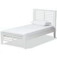 thumbnail image 1 of Baxton Studio Sedona Twin Slat Platform Bed in White, 1 of 8