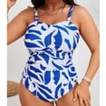 thumbnail image 6 of Royisotas Plus Size One Piece Swimsuit Women Adjustable Strappy Tummy Control Sleeveless Holiday Beach Bathing Suits, 6 of 9