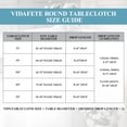 thumbnail image 3 of VidaFete Round Tablecloth 70 inch Polyester Table Cloth 1 Pack, Resistant Wrinkle Dining Table Cover for Dinning Tabletop Decoration (White), 3 of 7