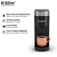 thumbnail image 5 of Keurig K- Slim Single Serve K-Cup Pod Coffee Maker, MultiStream Technology, Black, 5 of 13