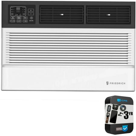 Friedrich UCT12B30A 12,000 BTU Smart Thru-the-wall Air Conditioner with 24-Hour Timer, 550 Sq. Ft. Bundle with 3 Year CPS Enhanced Protection Pack