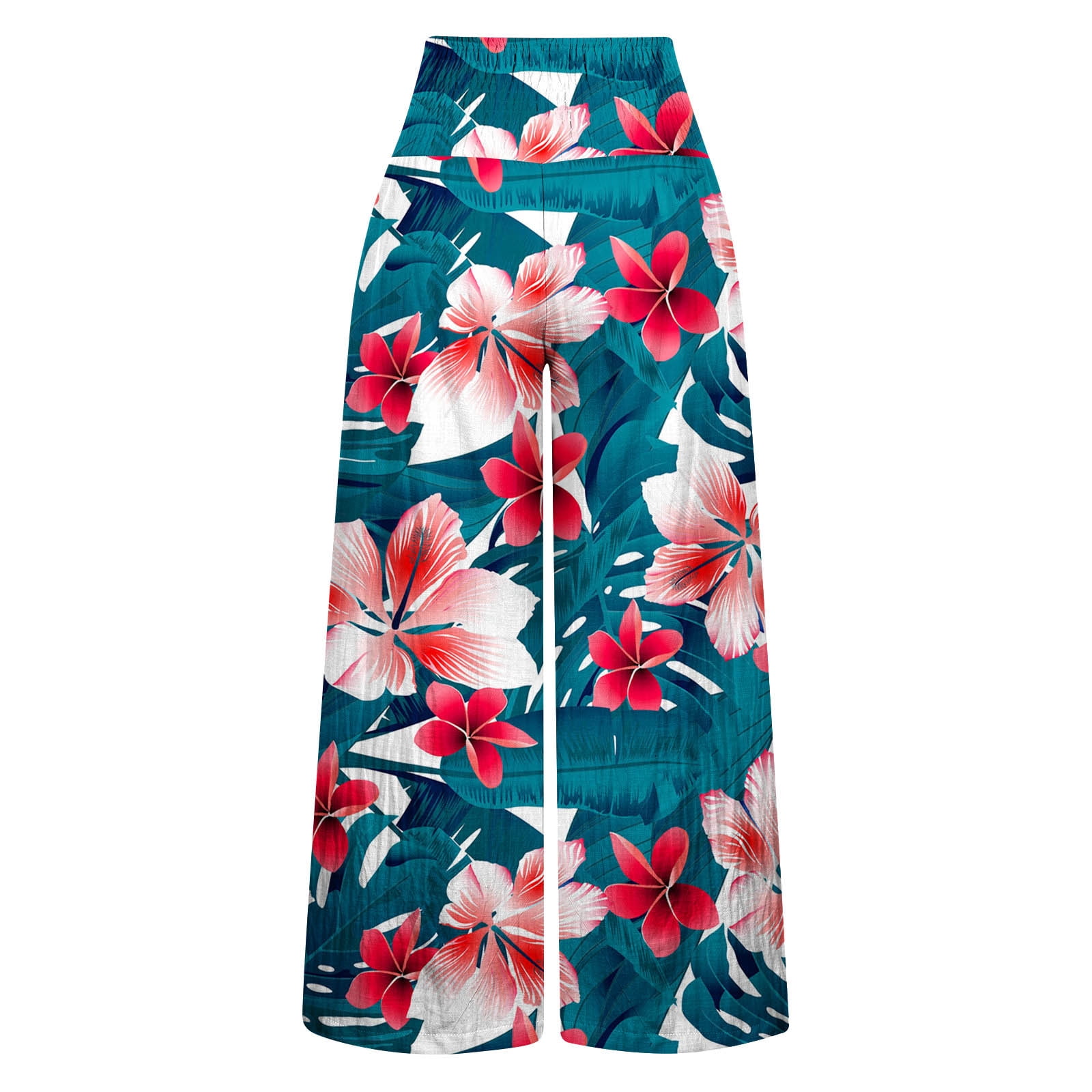 ★POLYSOOEM★ HAWAIIAN SUMMER PANTS Summer Savings Clearance! AKAFMK Women's Hawaiian Print