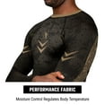 thumbnail image 3 of Hayabusa Ranked BJJ Rash Guard for Men Long Sleeve - Brown, Large, 3 of 6