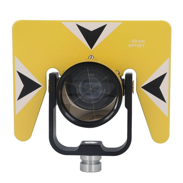 Prisma de inclinación única, prisma topográfico Equipo de topografía óptica amarilla Prisma único Diseño de clase mundial