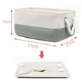thumbnail image 4 of Canasta de almacenamiento de ropa plegable de tela gris Uxcell S, 4 of 7