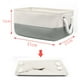 thumbnail image 4 of Canasta de almacenamiento de ropa plegable de tela gris Uxcell S, 4 of 7